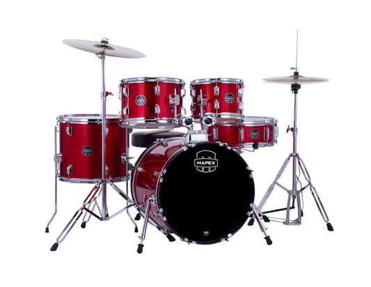 MAPEX COMET JAZZ/JUNIOR 18 5F INFRA RED COMPLETE AVEC HARDWARE, SIEGE ET CYMBALES