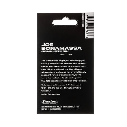 Sachet Variety Pack CUSTOM JAZZ III, 6 médiators, Joe Bonamassa