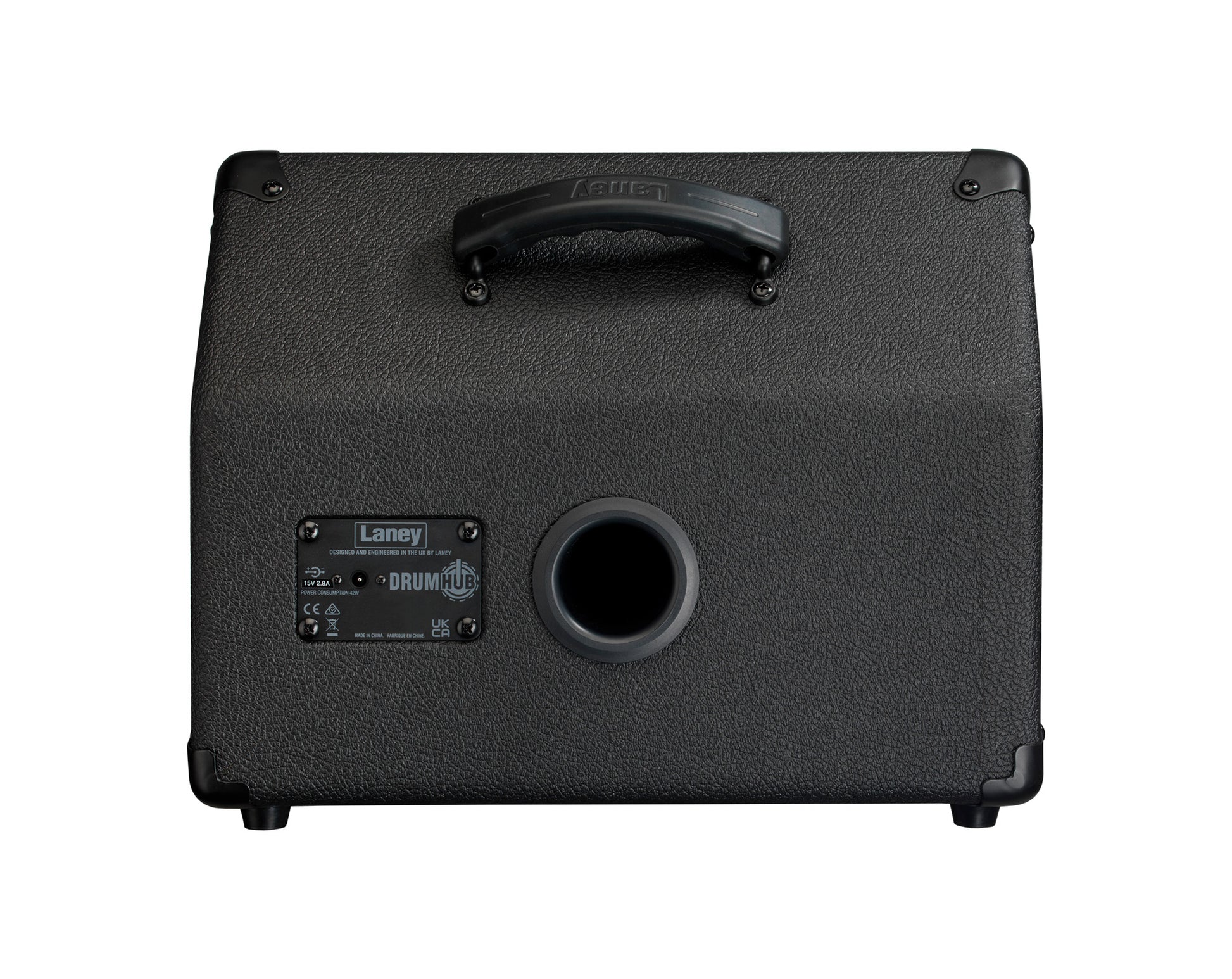 Ampli pour batterie électronique et multipads 40W, HP 8" Custom coaxial + tweeter 2", conception bass reflex, 2 canaux, noir