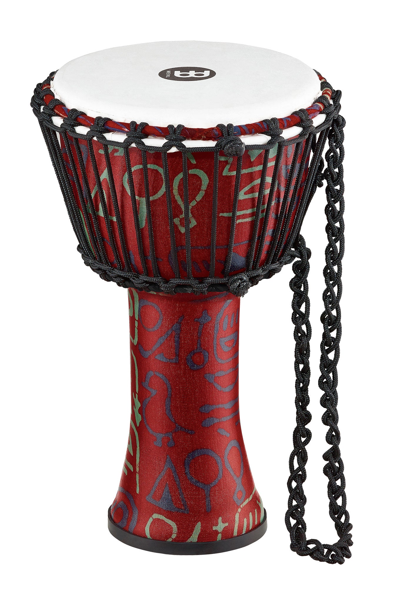 Djembé 8" Travel, fût et peau synthétiques, ultra léger, hauteur 41 cm, cordage nylon HTP 4mm pré-étiré, Pharaoh's Script
