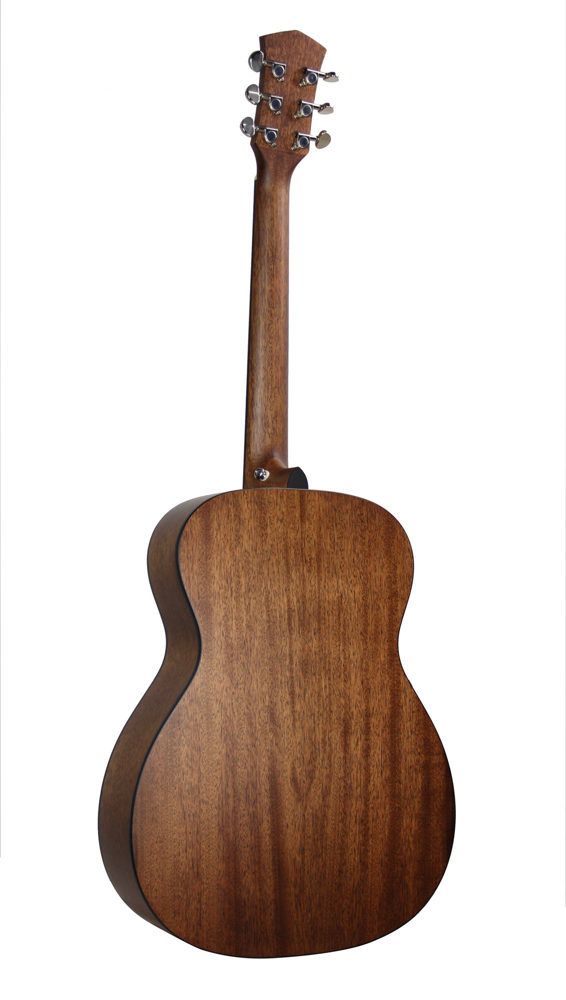 PURE-O Mahogany, forme OM, table acajou massif, f/e acajou massif, housse, naturel satiné