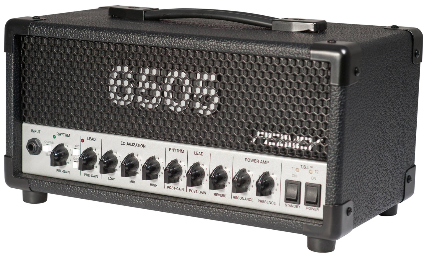 Tête amplifiée à lampes compact 20W, 2 canaux, EQ 3 bandes, Reverb, pédalier inclus, sortie DI, sortie casque, finition noir