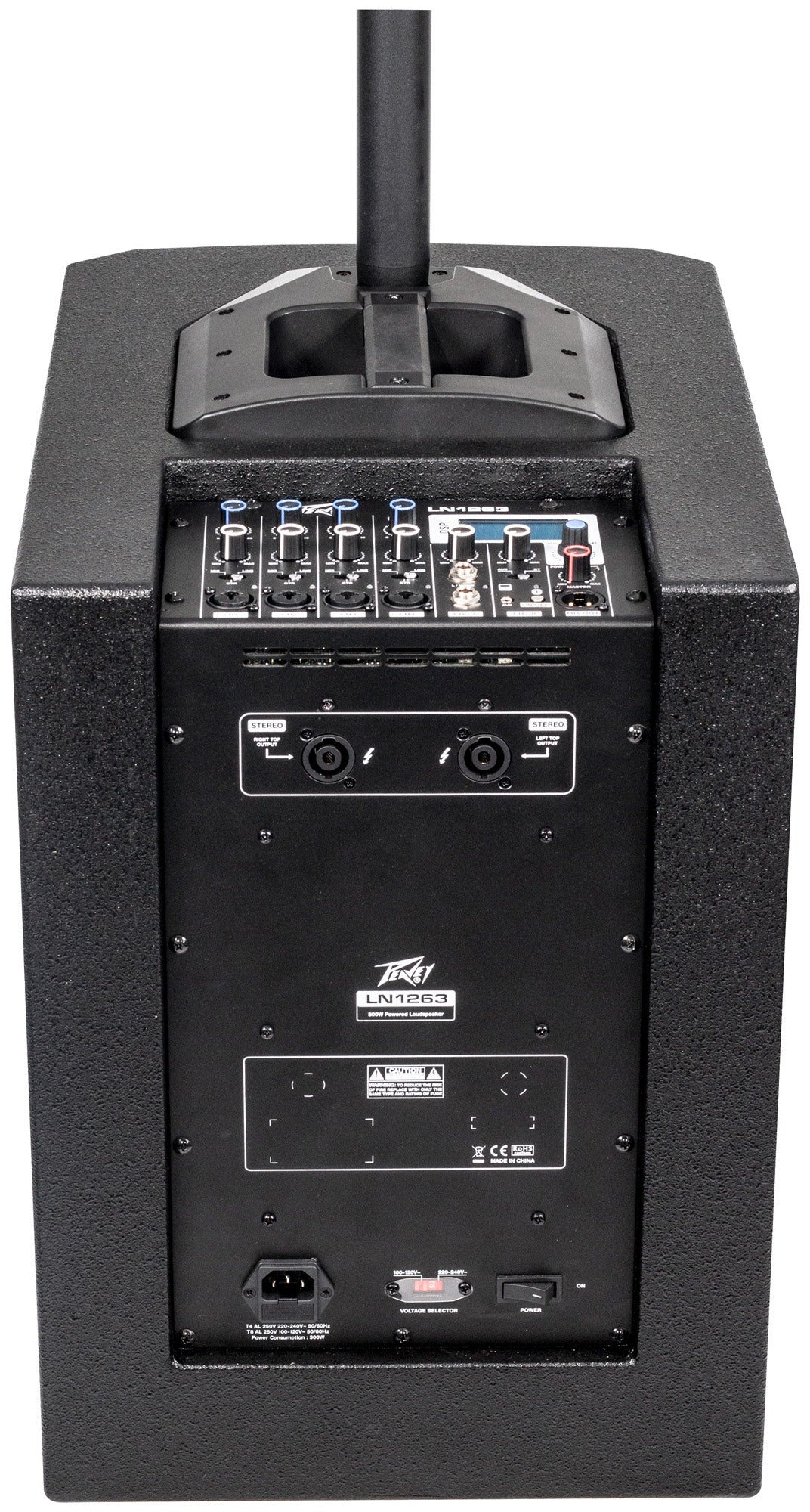 Système de sonorisation 1200W, table de mixage 6 canaux, Bluetooth, subwoofer 12", sac de transport inclus, noir