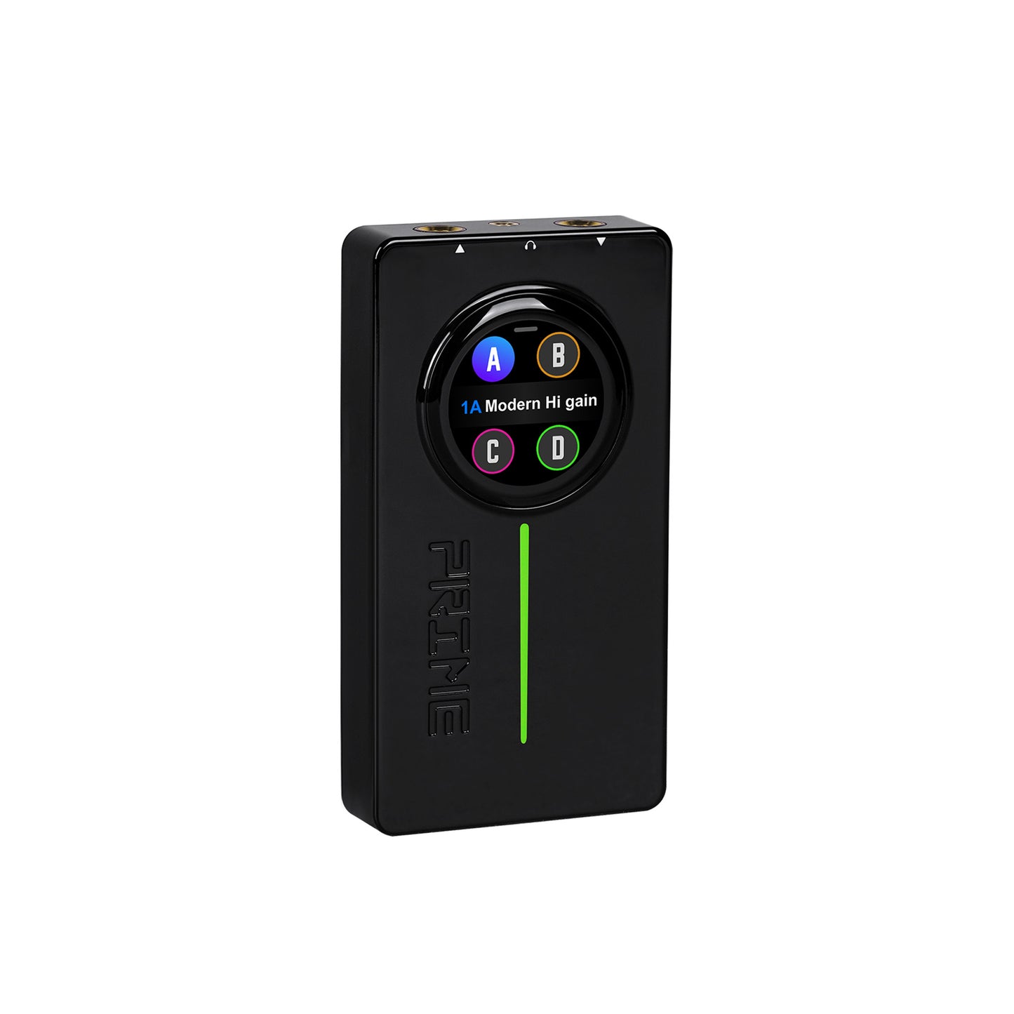 Interface PRIME P2, pour guitare électrique, écran tactile, technologie MNRS de modélisation d'amplis et d'effets, noir
