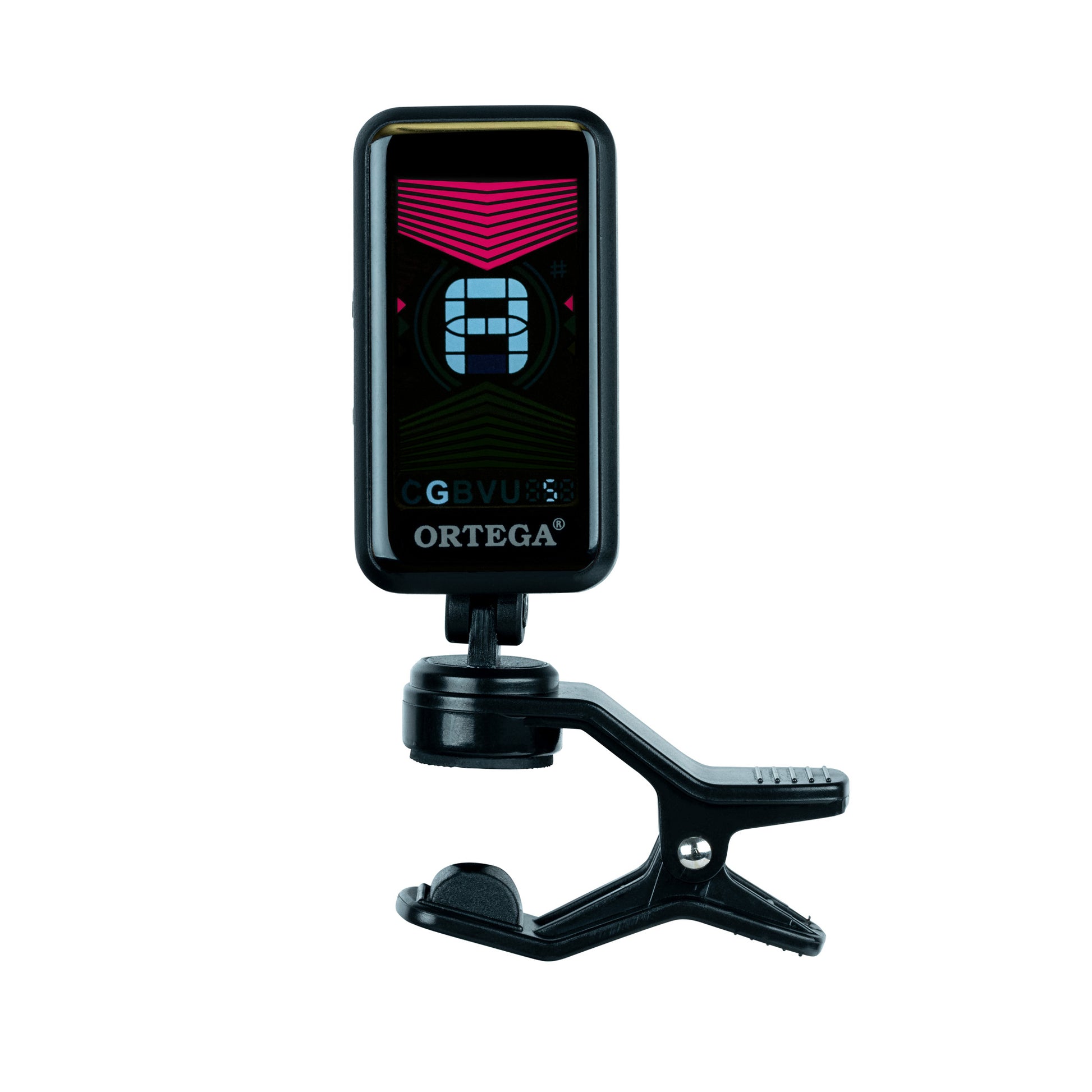 Accordeur clip multi-modes (chromatique, guitare, basse, violon, ukulélé), écran couleur extra large, noir