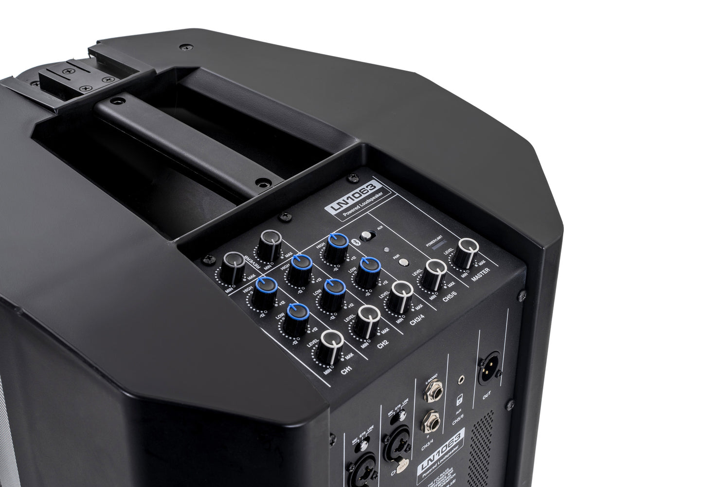 Système de sonorisation 500W, table de mixage 6 canaux, Bluetooth, subwoofer 8", sac de transport inclus, noir