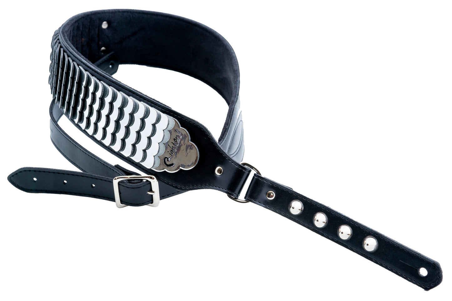 Courroie modèle LEGEND JL PYTHON, synthétique, largeur 6 cm, longueur 103 à 135 cm, réglage par boucle, poids: 242 g, noir