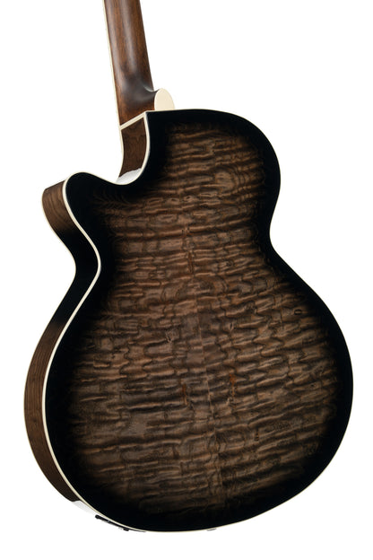 CORT EX-SFX-ASHBK GUITARE EXOTIC SFX ASH BURL NOIRE