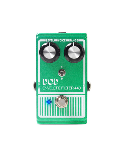 Pédale ENVELOPE FILTER 440, filtre d'enveloppe basé sur le circuit original avec composants actualisés, True Bypass, vert