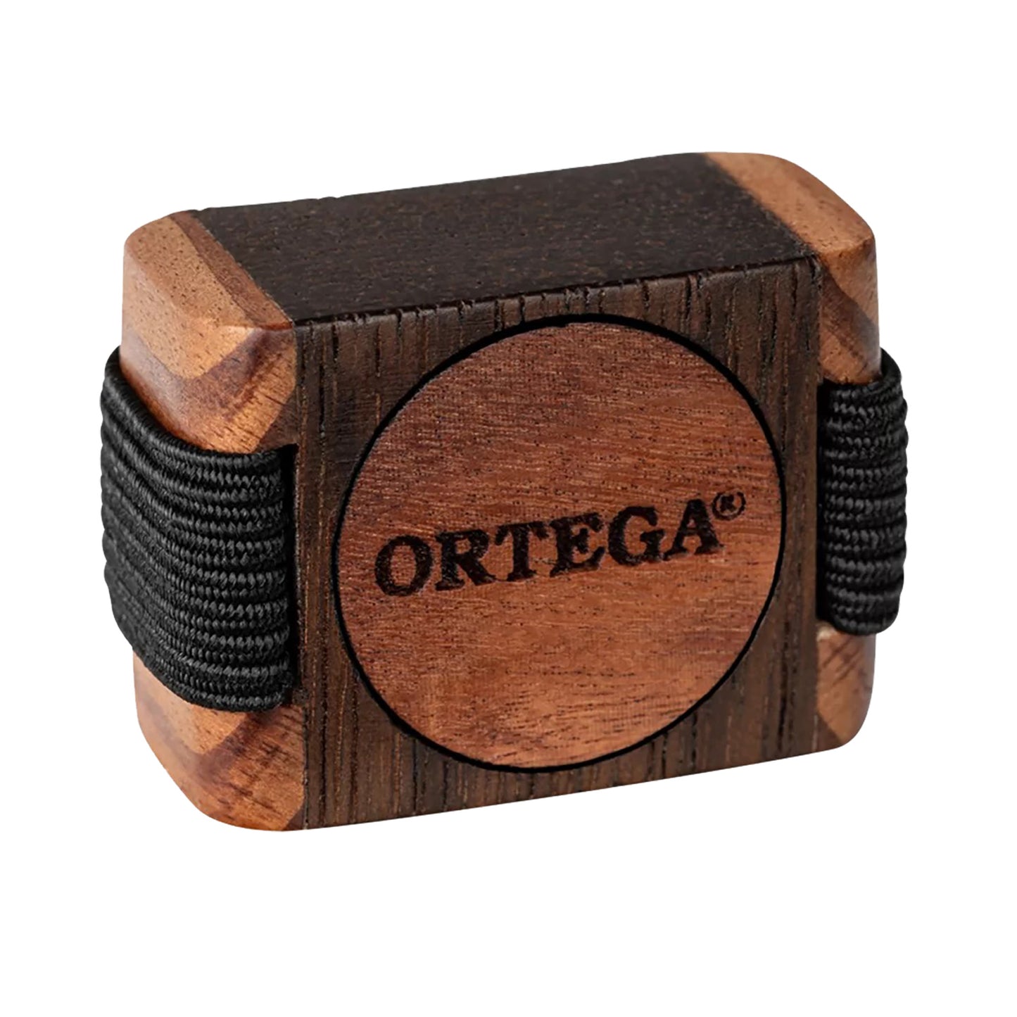 OFSW-S, shaker pour doigt bois Ortega, cassier, cèdre rouge et Tigerwood, petite taille, bande élastique, finition naturelle