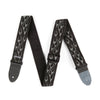 Dunlop Sangle Jaquarq Flamme Noir et Gris