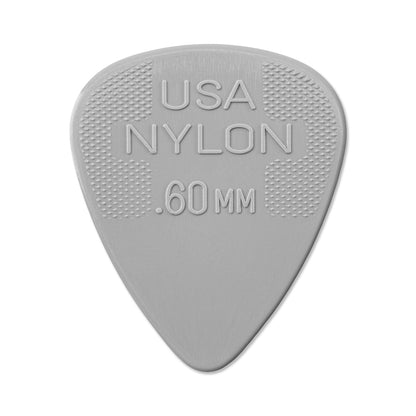 Sachet de 12 médiators Nylon Standard 060 (gris clair)