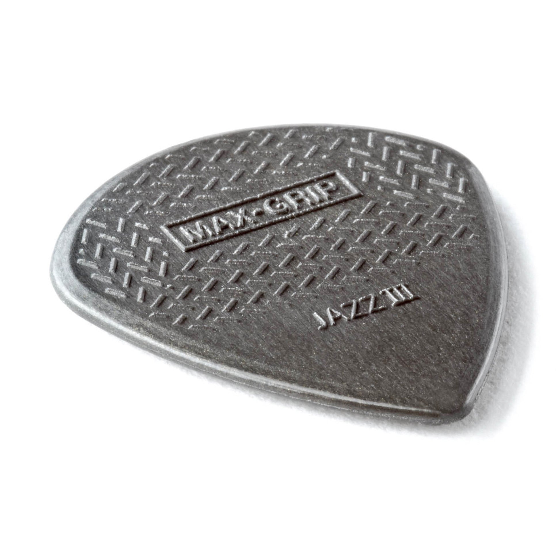 Sachet de 6 médiators Max-Grip Jazz III (gris graphite)