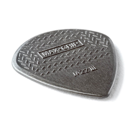 Sachet de 6 médiators Max-Grip Jazz III (gris graphite)