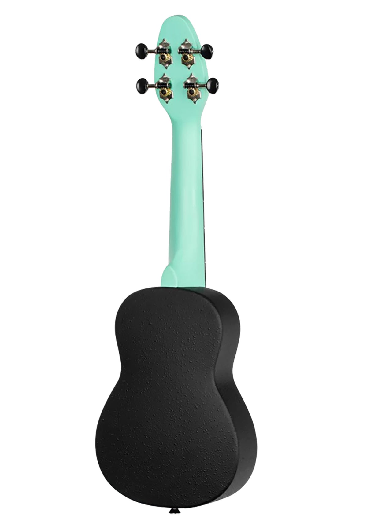 K2-CBM, pack ukulélé Soprano, table agathis, corps ABS galbé, manche okoumé, 12 frettes, accessoires, caribbean mint satiné