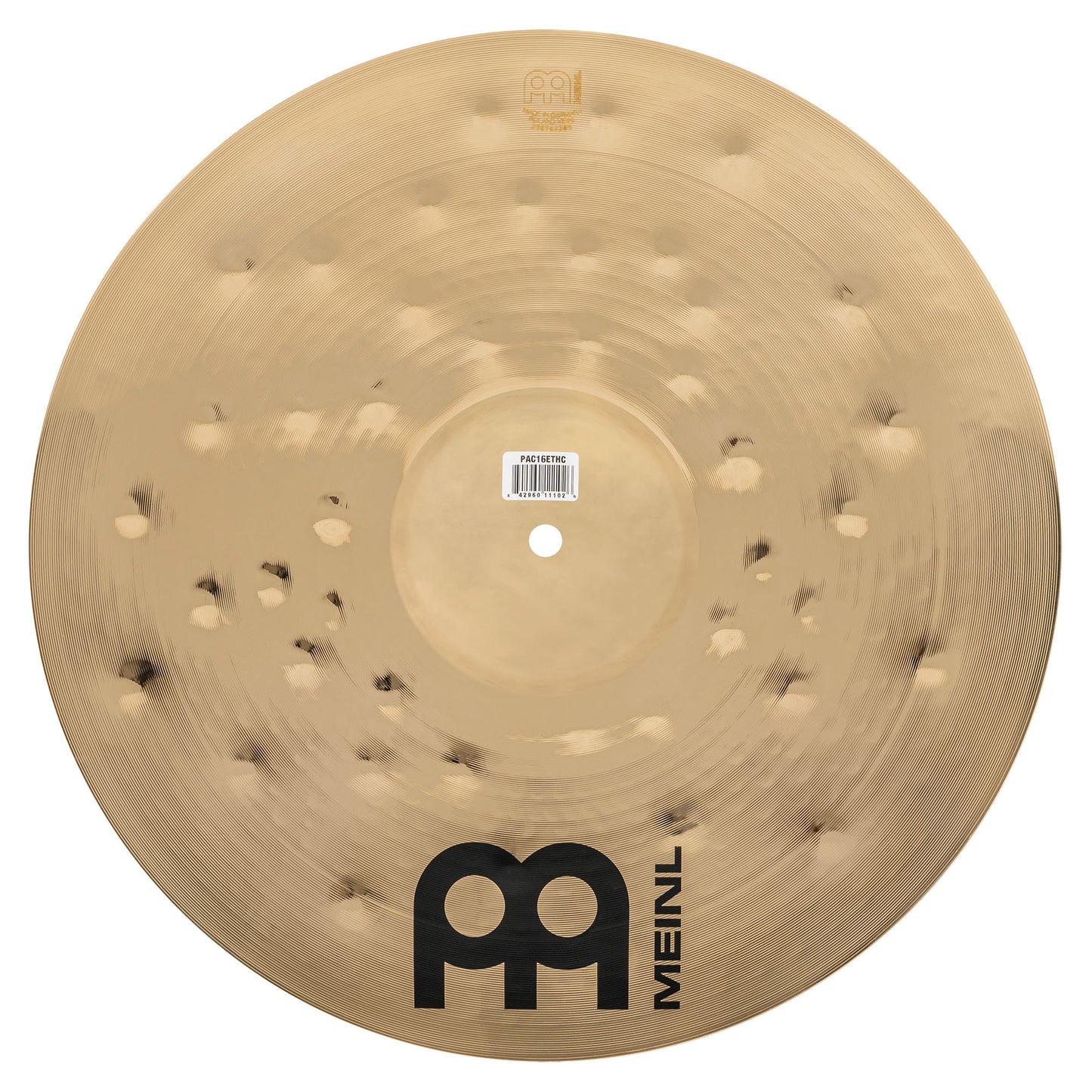 Crash 16" Extra thin hammered Meinl Pure Alloy Custom fini smoked-bronze, brilliant