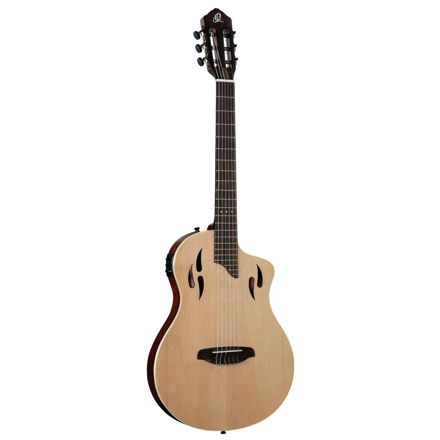 RTPSTD-NAT, modèle TourPlayer, EQ Magus X, corps okoumé, table épicéa, sillet 48 mm, housse, naturel brillant