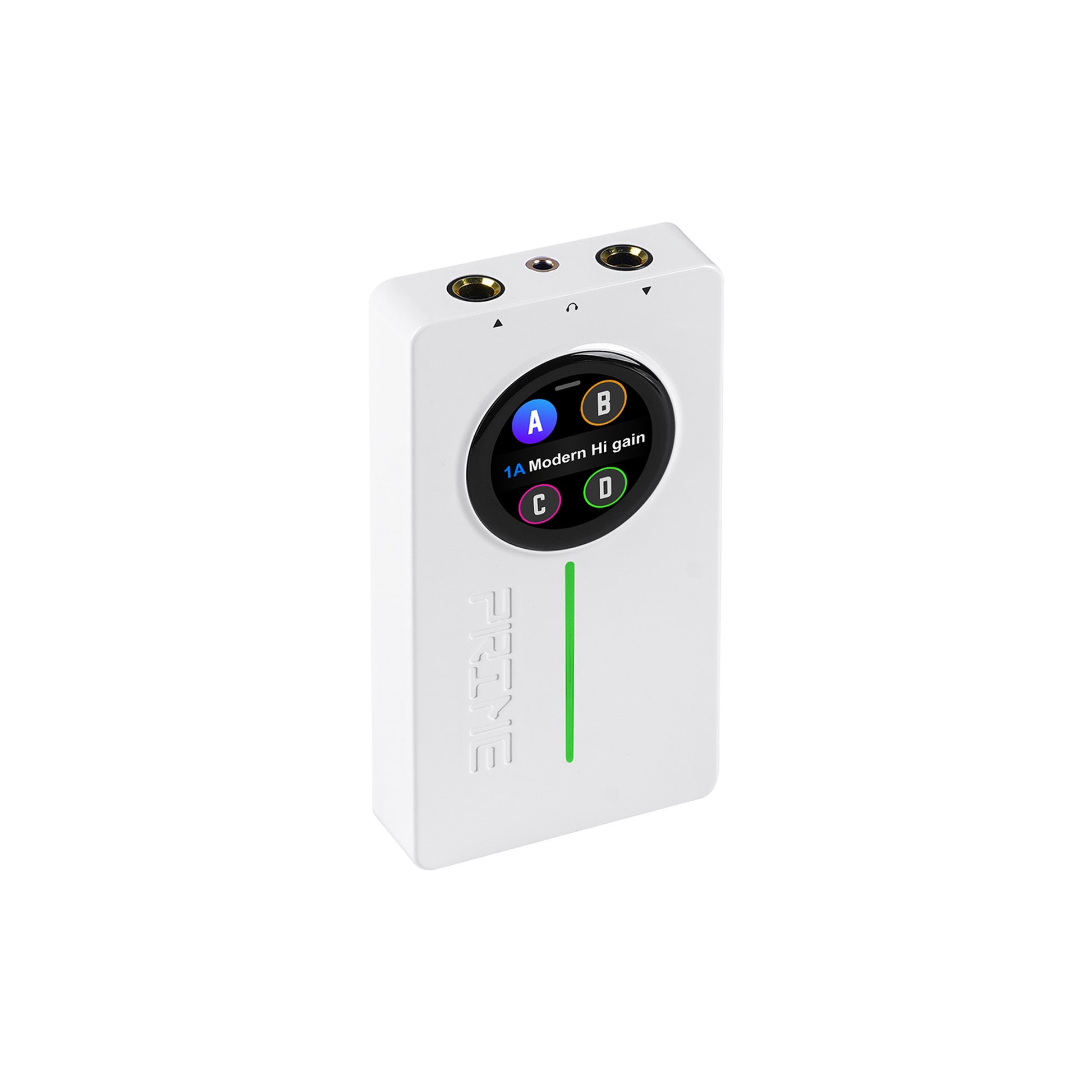 Interface PRIME P2, pour guitare électrique, écran tactile, technologie MNRS de modélisation d'amplis et d'effets, blanc