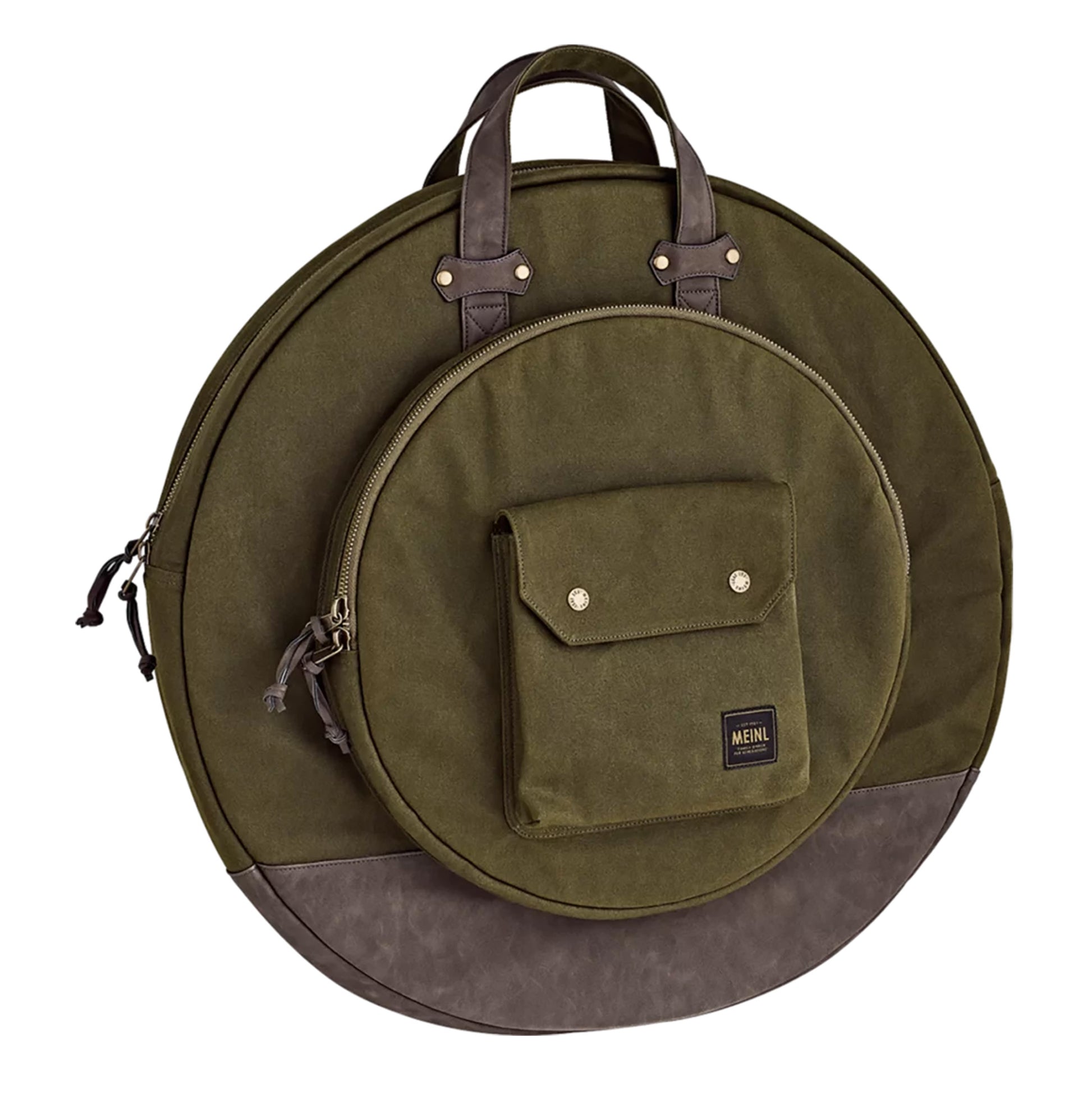 HOUSSE MEINL CYMBALES 22" TOILE CIREE FOREST GREEN