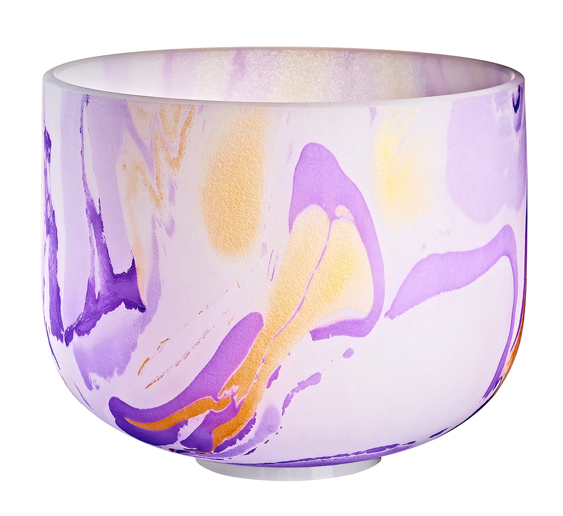 SINGING BOWL SONIC ENERGY CRISTAL 10" VIOLET, NOTE B4 CHAKRA COURONNE