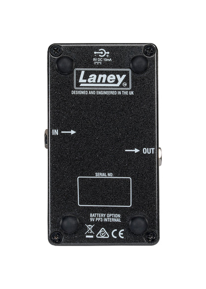 Pédale distorsion MONOLITH, 3 modes, switch silencieux, boitier métal, blanc et rouge