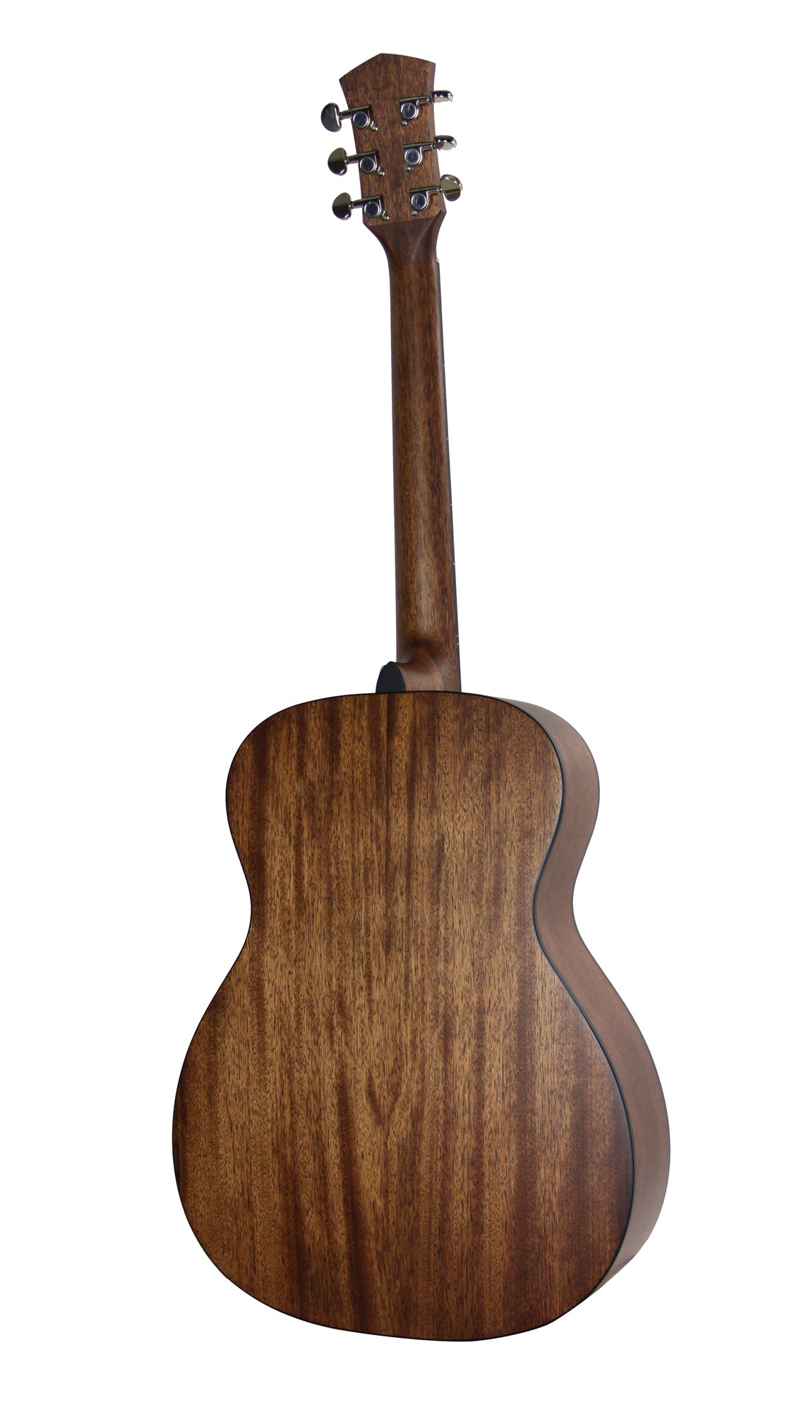 PURE-O Mahogany, forme OM, table acajou massif, f/e acajou massif, housse, naturel satiné