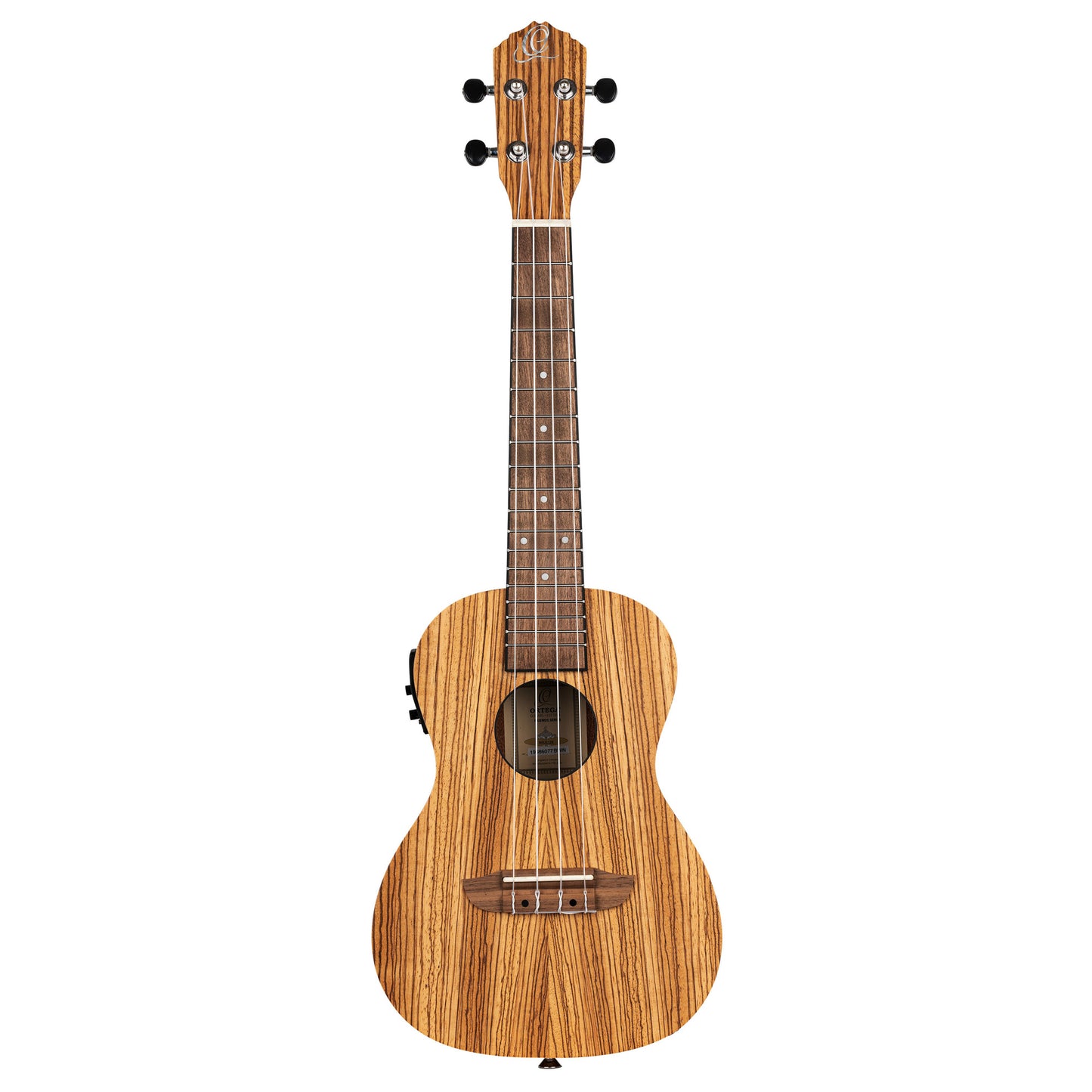 RFU11ZE, modèle Concert, EQ MagusUke, table zebrawood, f/e zebrawood, manche acajou, housse, naturel satiné