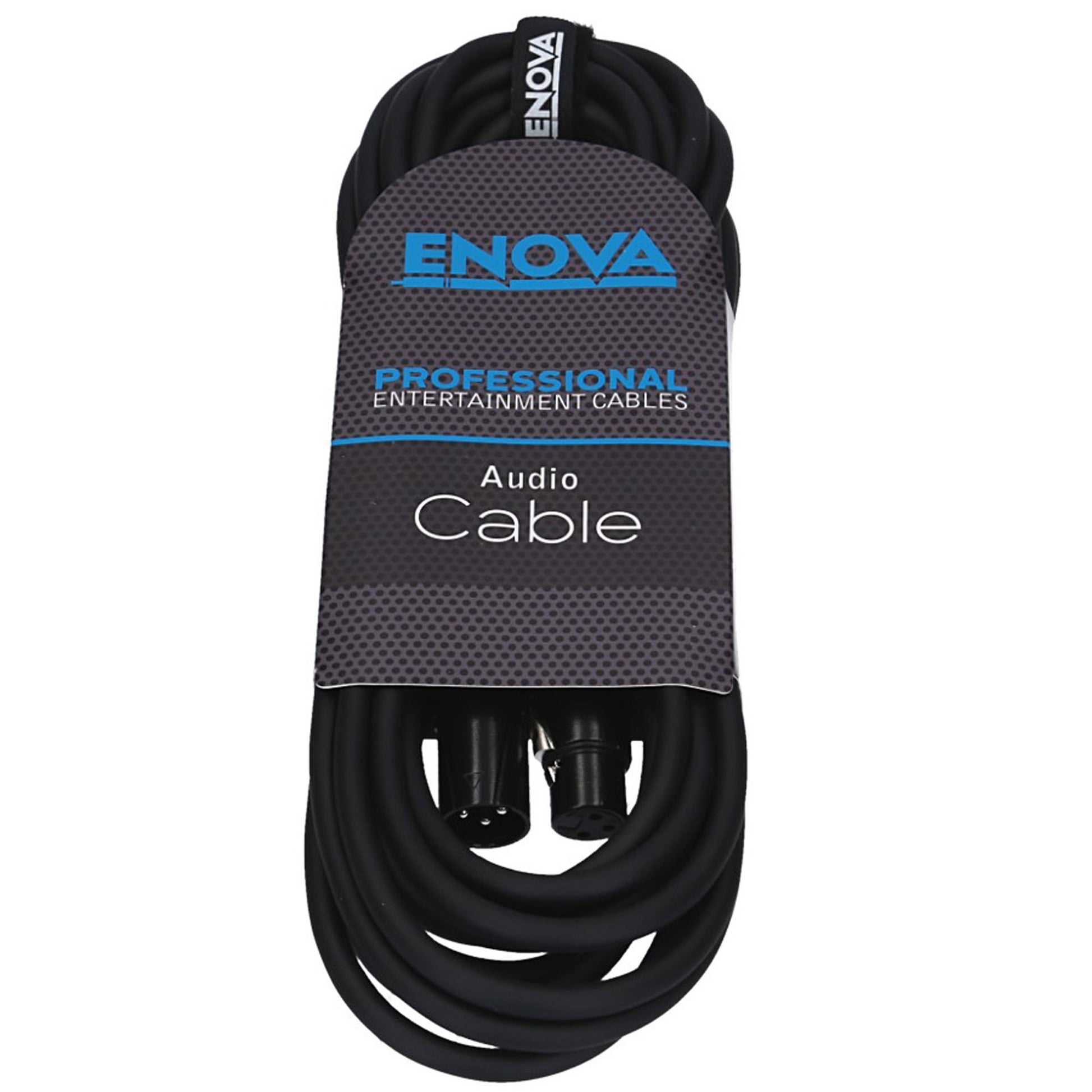 Câble micro XLR mâle/XLR femelle, 3 mètres, noir