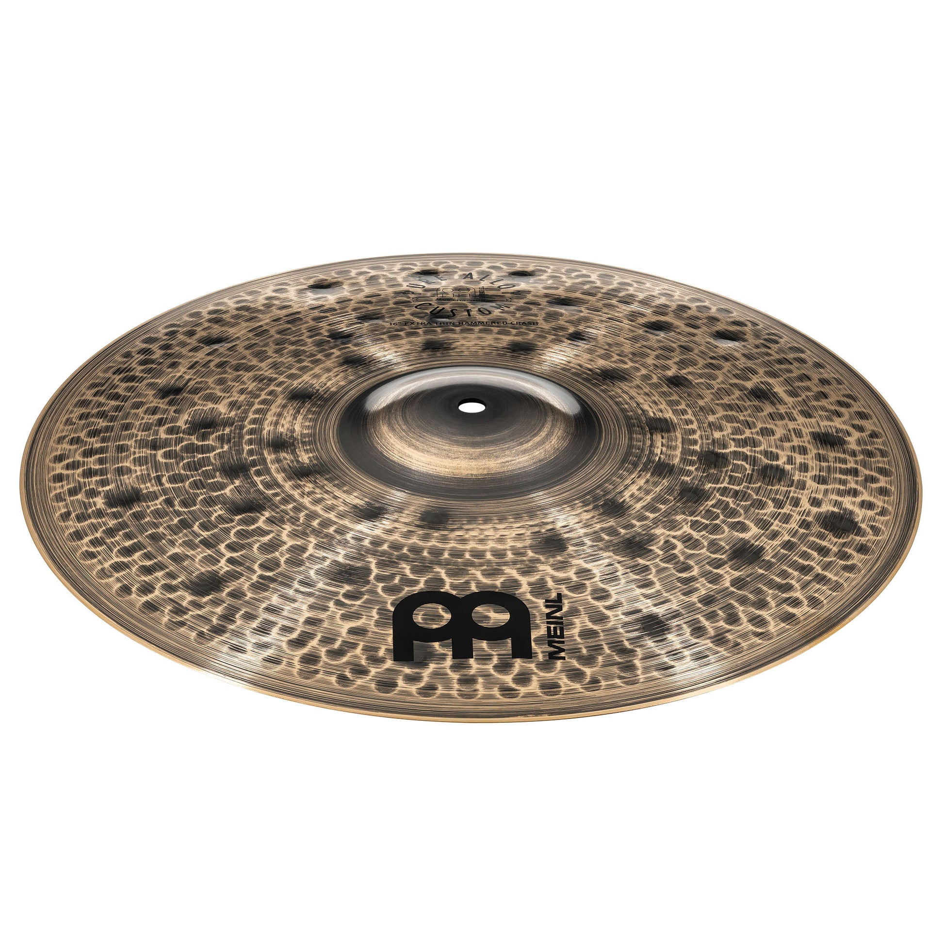 Crash 16" Extra thin hammered Meinl Pure Alloy Custom fini smoked-bronze, brilliant