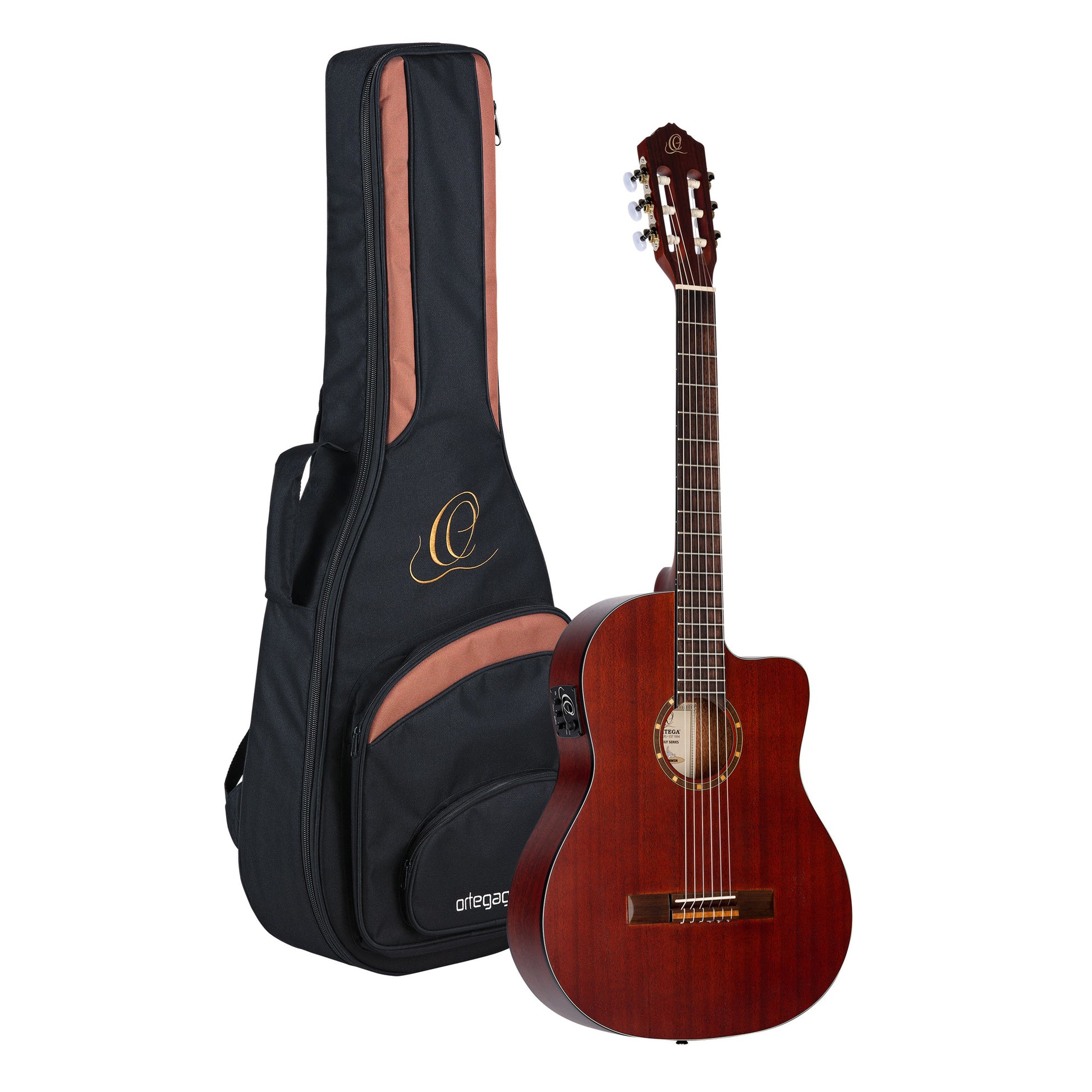 RCE125MMSN, Slim Neck, Thinline, pan coupé, EQ MagusPro, table acajou, f/e acajou, sillet 48 mm, housse, satiné pores ouverts