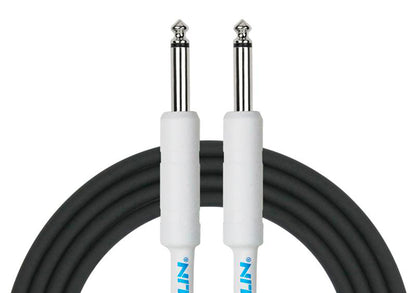 Câble instrument ENTRY Jack/Jack, 6 mètres, noir et blanc