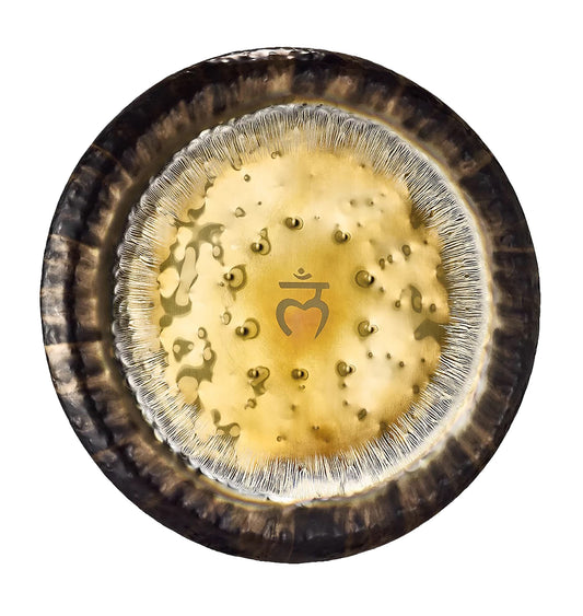 ROOT CHAKRA GONG, 24" / 60 CM, 194,18 HZ, FINITION TRADITIONNELLE