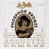 La Bella Jeu Cordes Acoustique Phosphore Bronze Light