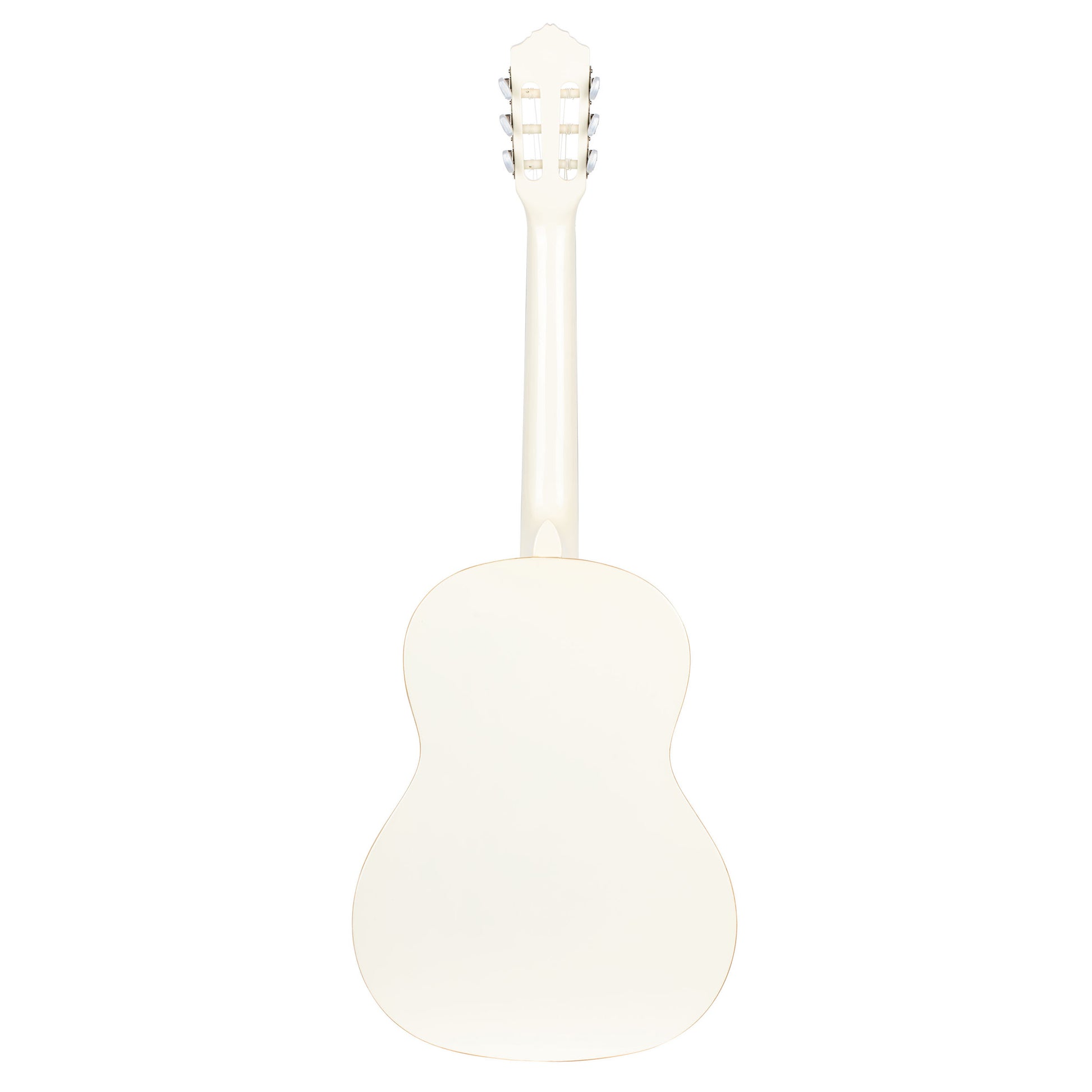 R121SNWH, modèle Slim Neck, table épicéa, fond & éclisses acajou, manche acajou (sillet 48 mm), housse, blanc brillant