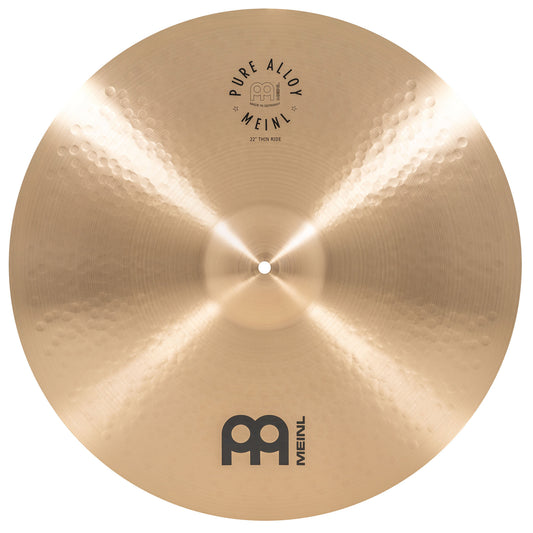 Thin Ride 22" Meinl Pure Alloy fini traditional martelé