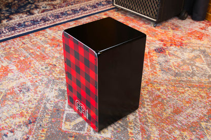Cajon Meinl série Headliner finition Lumberjack à carreaux, timbres ajustables
