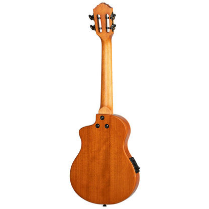 RTPX-U-FMA, modèle Tourplayer Ténor, pan coupé, EQ Magus X/U, table érable flammé, f/e okoumé, manche acajou, housse, bleu