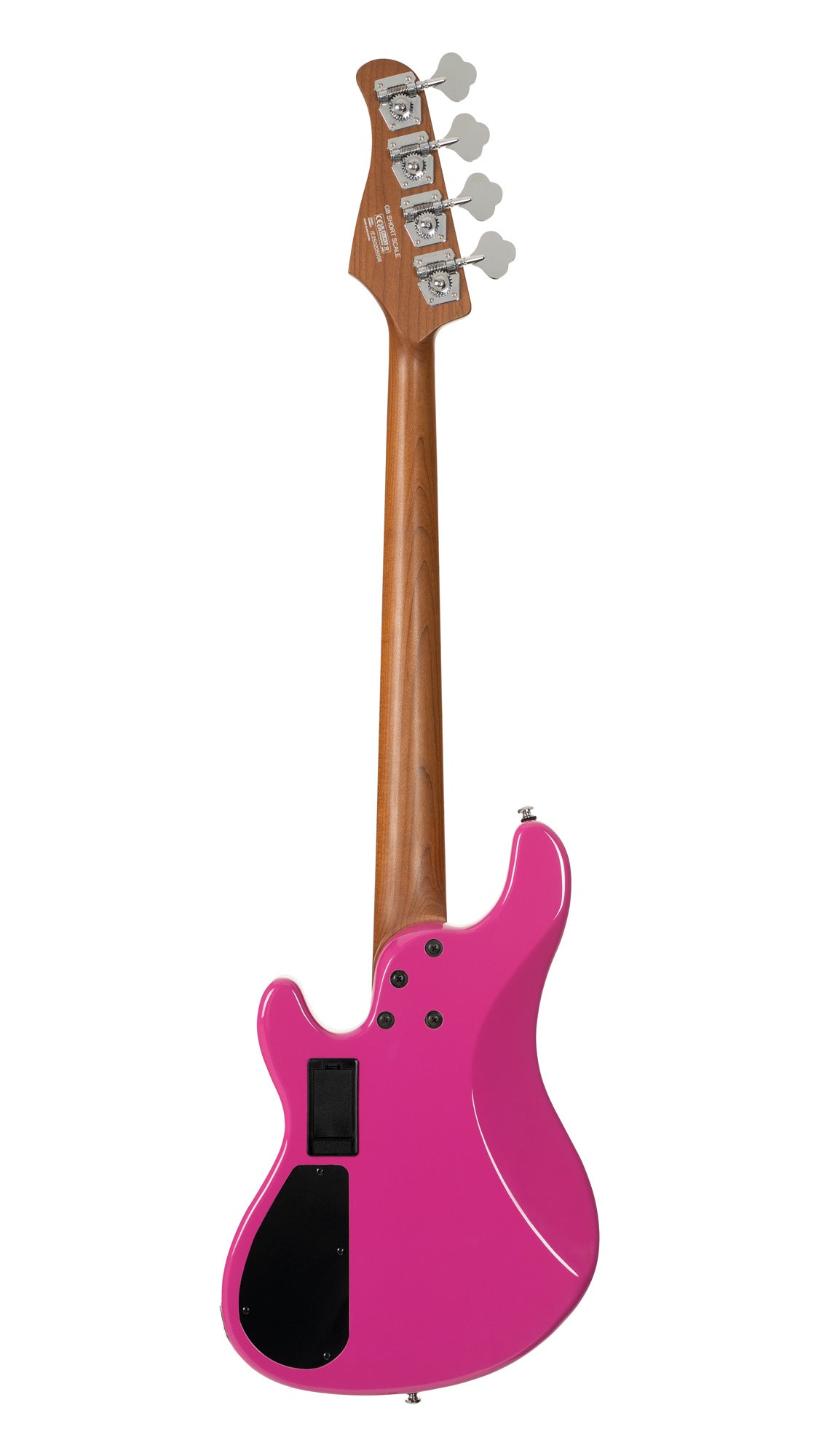 GB-SC4, basse short scale 4 cordes, corps peuplier, humbucker Cort Powersound, préampli Markbass MB-1, fandago purple