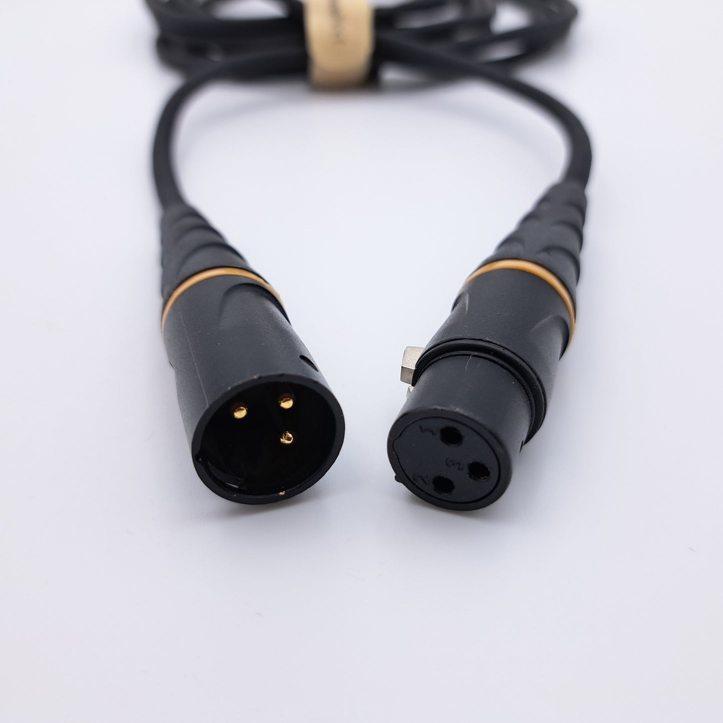 Câble micro XLR mâle/XLR femelle, 3 mètres, noir