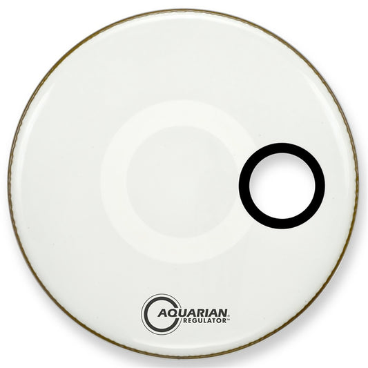 Peau Regulator 18", trou 4.75", blanche