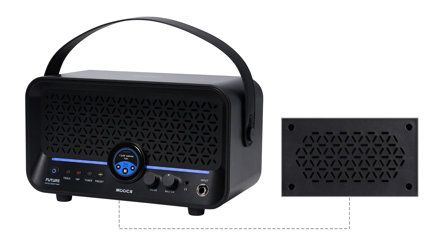 Ampli F15i, 15W, écran tactile, 55 modélisations d'amplis, 69 effets, batterie rechargeable, Bluetooth, USB-C, noir