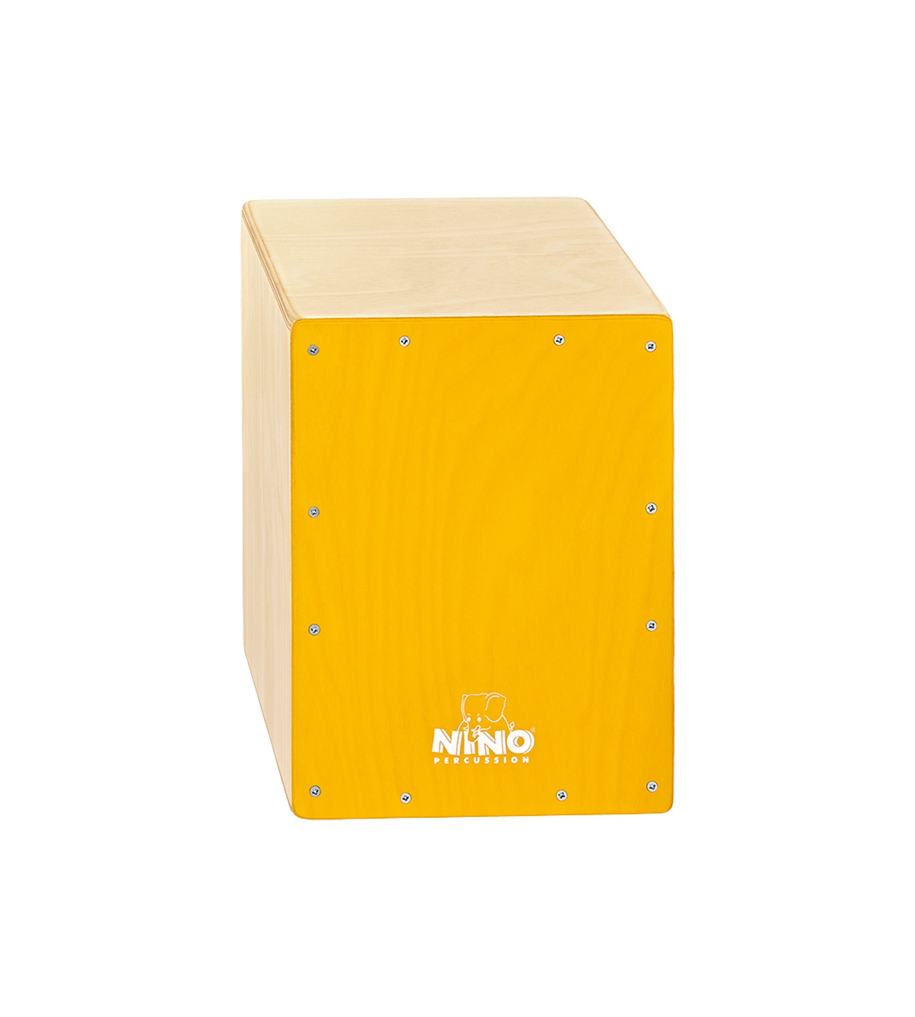 CAJON NINO 13", BOULEAU, FAÇADE JAUNE, TIMBRE INTERNE
