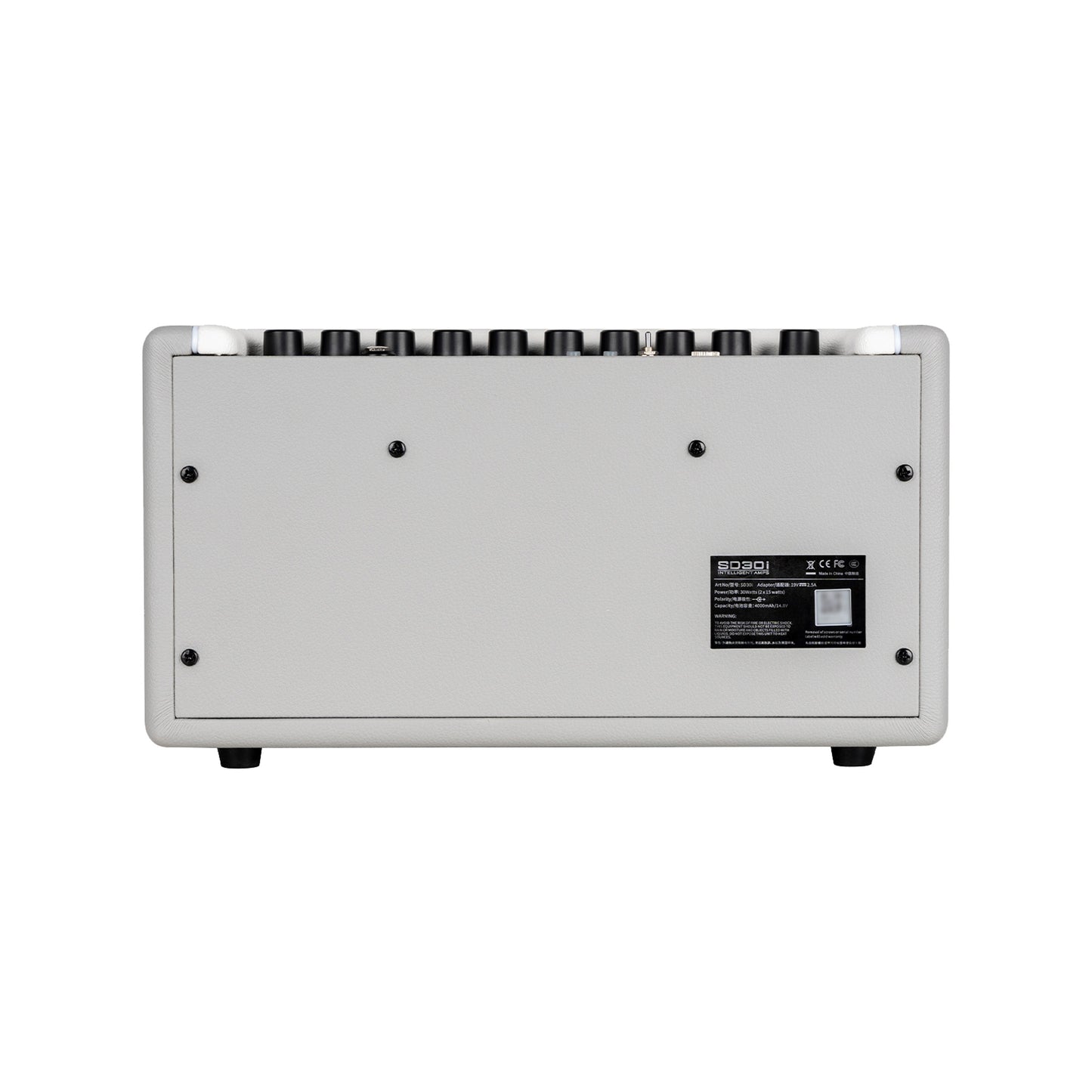 Ampli SD30i, 30W, 2x HP 4", 52 modélisations d'amplis, 25 simulations d'enceintes, 126 effets, sur batterie rechargeable, blanc