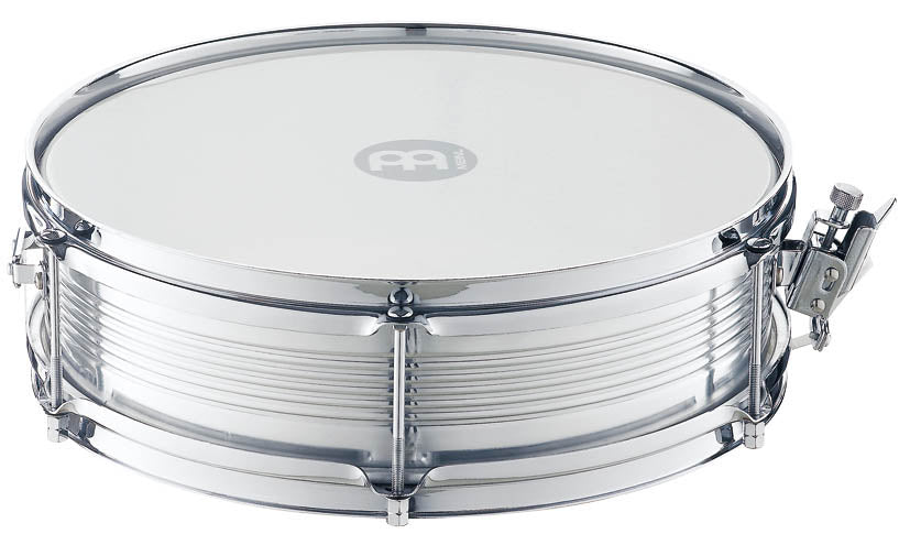 Caixa 14" x 4", fût aluminium, peau synthétique remplaçable, accastillage chromé, déclencheur de timbre professionnel