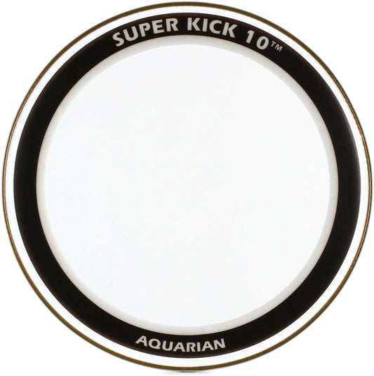 Peau Super-Kick 10 24", 2 plis médium (0.25mm), atténuateur flottant, transparente