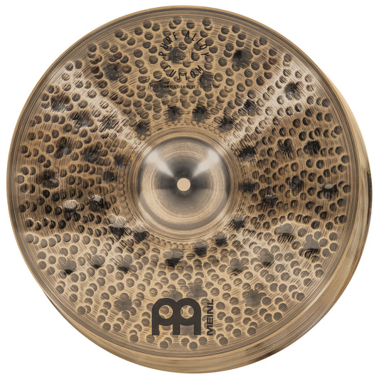Hithat 15" Extra thin hammered Meinl Pure Alloy Custom fini smoked-bronze, brilliant