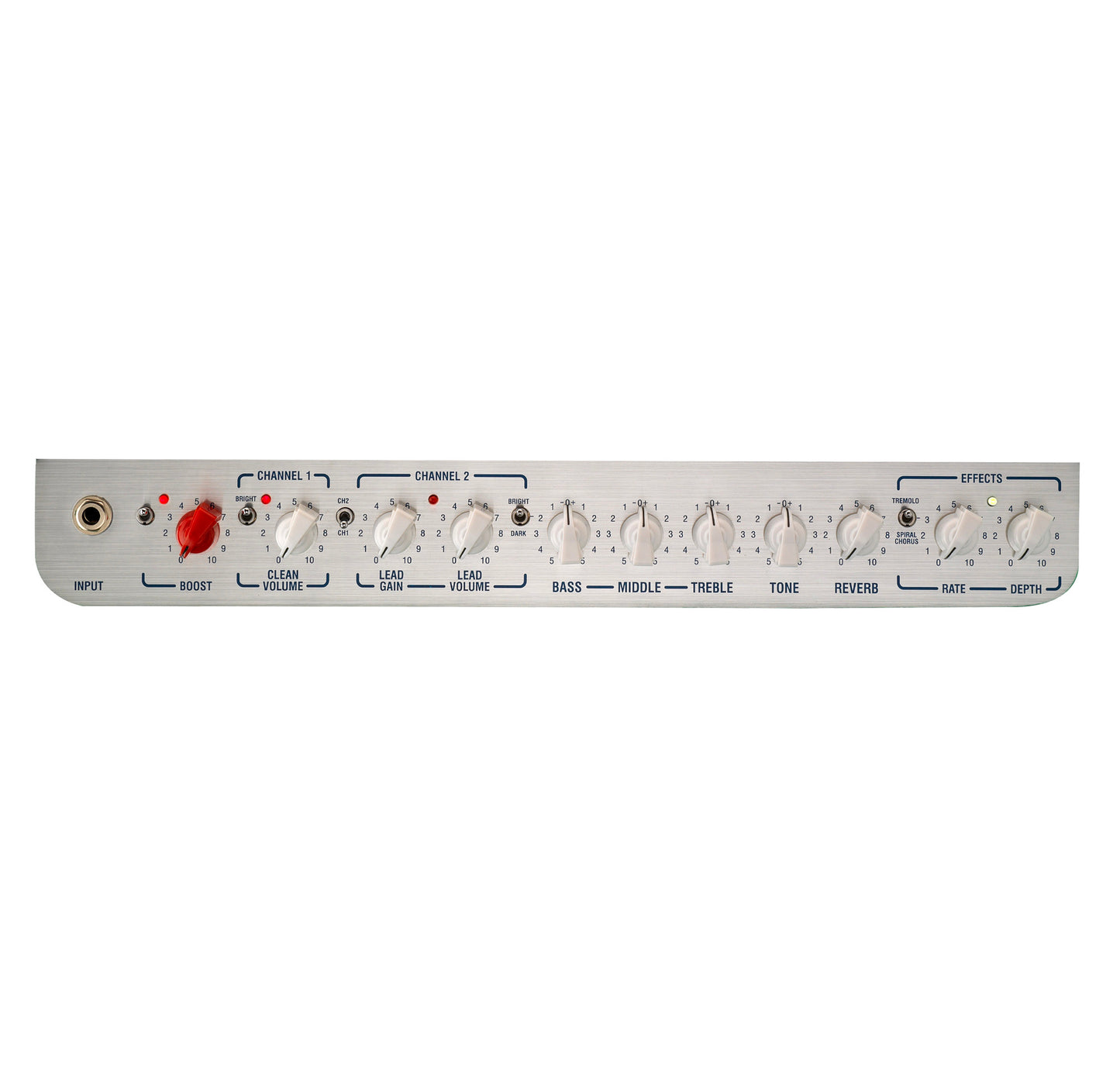 Ampli guitare électrique 60W, 1x HP 12" HH, 2 canaux, EQ 3 bandes, réverb, tremolo, chorus, boucle d'effet, sea foam green