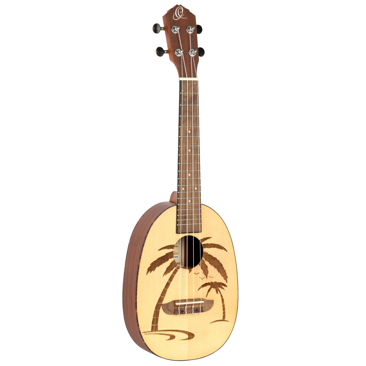 RUPA5, modèle Concert, table épicéa avec motif gravé au laser, manche acajou, sillet 36 mm, naturel satiné