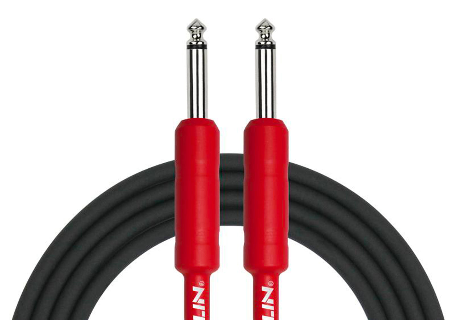 Câble instrument ENTRY Jack/Jack, 3 mètres, noir et rouge