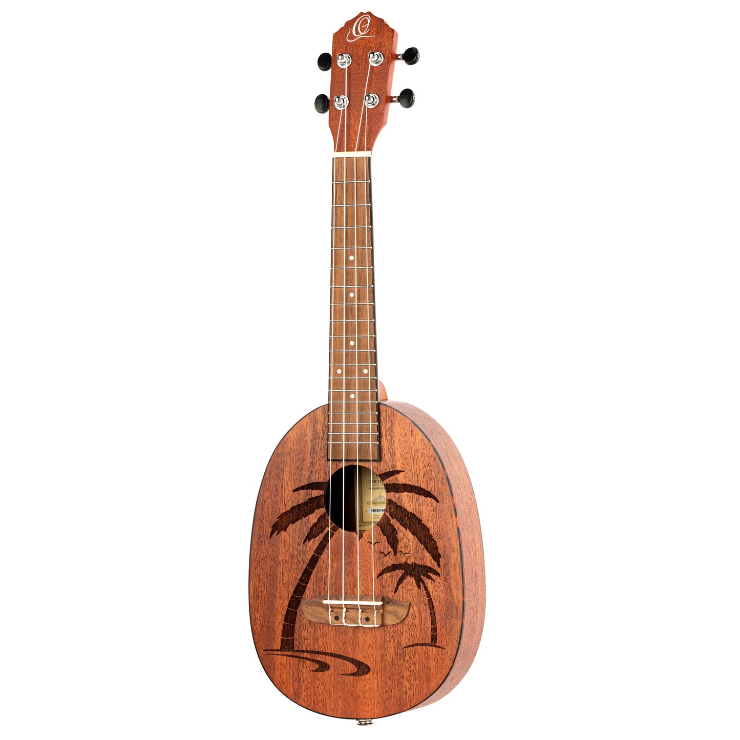 RUPA5MM, modèle Concert, table acajou avec motif gravé au laser, manche acajou, sillet 36 mm, naturel satiné